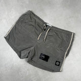 Nylon Metal Swim Shorts Silver