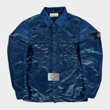 Nylon Metal Weft Overshirt Blue & Green