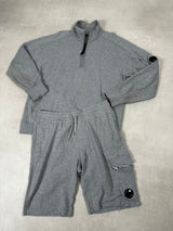 1/4 Zip & Shorts Full Set Grey