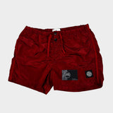 Nylon Metal Swim Shorts Red