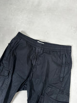 Compass Patch Cargo Trousers Black