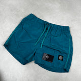 Nylon Metal Swim Shorts Blue