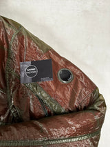 Kan - D Hooded Down Jacket Red & Green