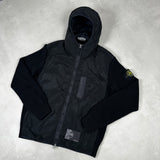 Nylon Metal Primaloft - TC Hybrid Knit Hooded Jacket Black