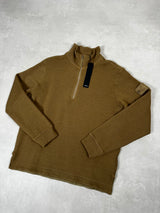 Ghost 1/4 Zip Sweatshirt Brown