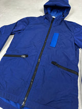 Nylon Metal Flock Jacket Blue
