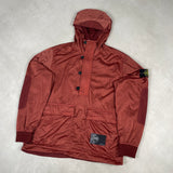 Nylon Raso Silk-TC Hooded Smock Brick Red