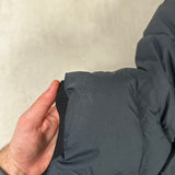 Opaque Nylon Tela Hooded Gilet Navy