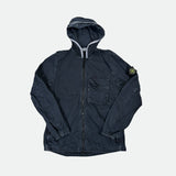 Old Dye Hooded Overshirt Navy