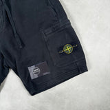 Brushed Cotton Sweat Shorts Black