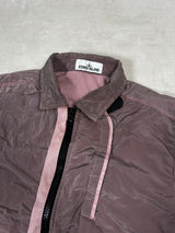 Nylon Metal Lined Overshirt Pink