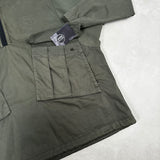 Multi Pocket Hooded Smock Khaki