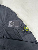 Crinkle Reps Nylon Zip Overshirt Black