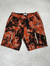 Earth Mapping Camouflage Cargo Trousers Orange