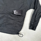 Utility Pocket Smock Sweatshirt Grey