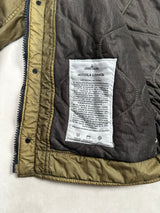 Mussola Gommata Sherling Collar Flight Jacket Olive
