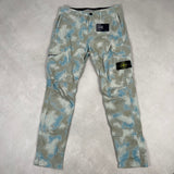 Camo Devore Cargo Trousers Blue