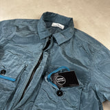 Nylon Metal Overshirt Blue