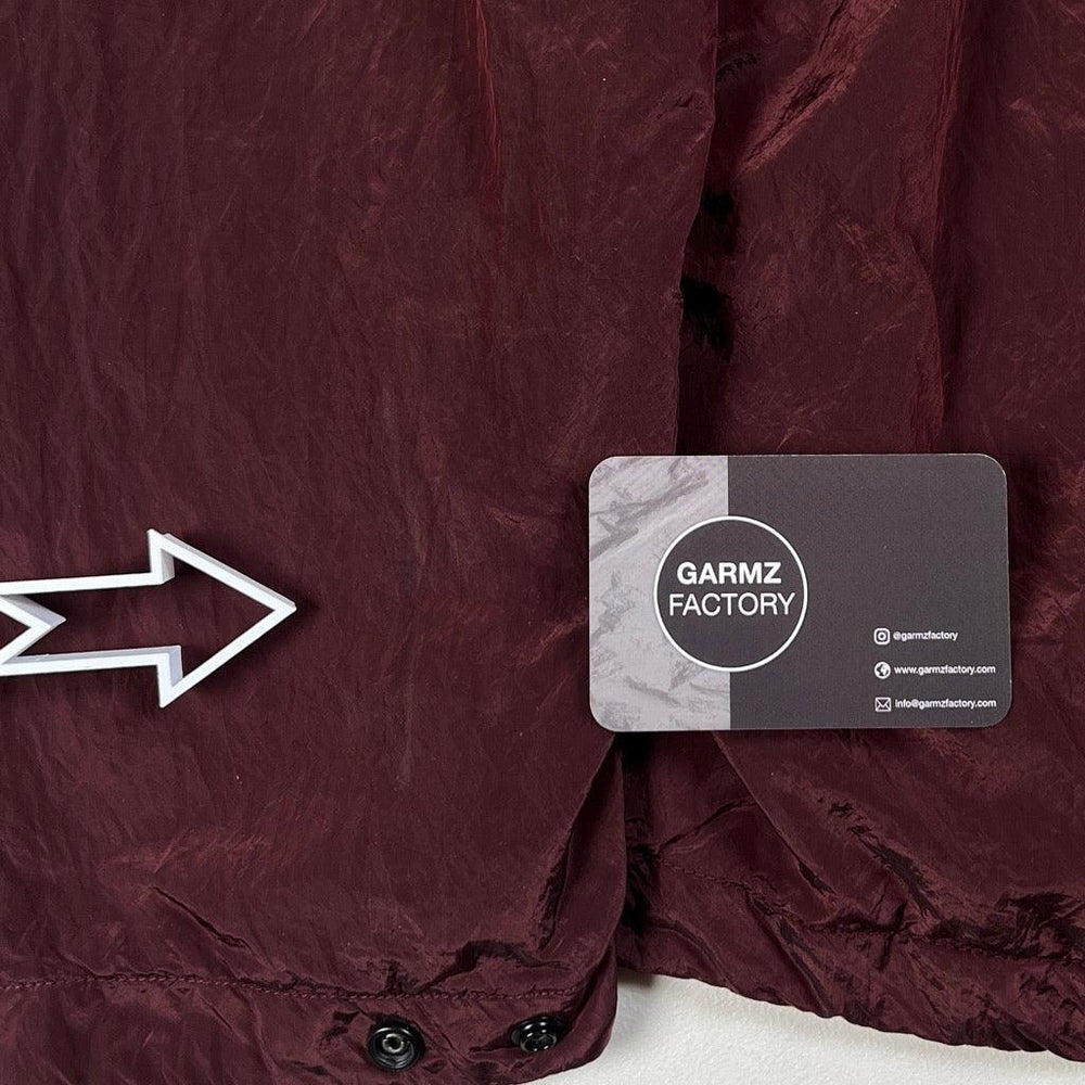 Stone Island Nylon Metal Lined Overshirt Burgundy – Garmz