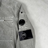 Corduroy Zip Overshirt Grey