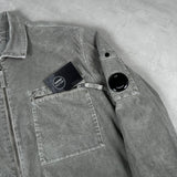 Corduroy Zip Overshirt Grey