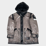 Uneven Ripstop Prismatico Hooded Jacket Grey