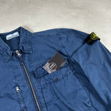 Washed Canvas Overshirt Blue