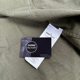 Mercerised Cotton Ripstop Overshirt Military Green