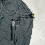 Crinkle Reps Overshirt Petrol Green