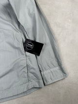 Hooded Zip Overshirt (Removable Hood) Light Blue