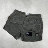 Nylon Metal Swim Shorts Silver
