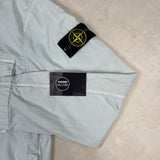 Stretch Cotton Twill-TC Hooded Jacket Light Blue