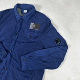 Chrome Zip Overshirt Navy