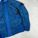 Nylon Metal Bomber Jacket Blue