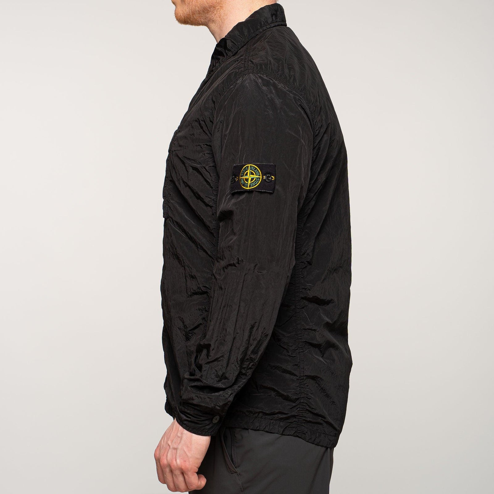 Stone Island Nylon Metal Overshirt Black – Garmz Factory