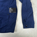 Chrome Zip Overshirt Navy