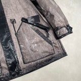 Uneven Ripstop Prismatico Hooded Jacket Grey