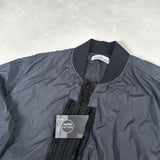 Garment Dyed Crinkle Reps NY Bomber Jacket Navy