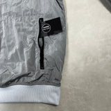 Nylon Metal Sweatshirt Silver