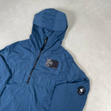 Chrome Hooded Lens Smock Blue