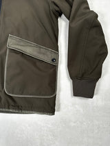 Fleece Lined Hooded Shell Jacket Khaki