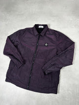 Seersucker Nylon Weft Overshirt Purple