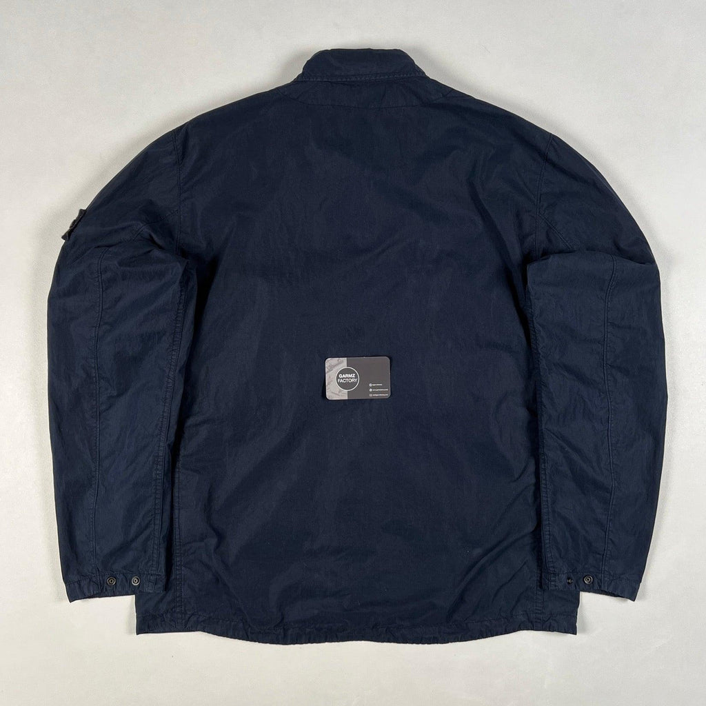 Stone Island Ghost Zip Overshirt Navy – Garmz Factory