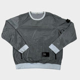 Nylon Metal Sweatshirt Silver