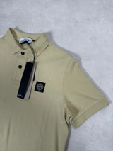 Short Sleeve Polo Shirt Natural Beige
