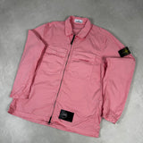 Supima Cotton Twill Stretch Overshirt Pink