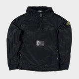 Nylon Metal Smock Pullover Black