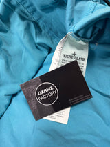 Garment Dyed 1/2 Zip Overshirt Aqua Blue