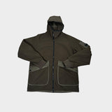 Fleece Lined Hooded Shell Jacket Khaki