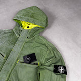 Pixel Reflective Hooded Jacket Green